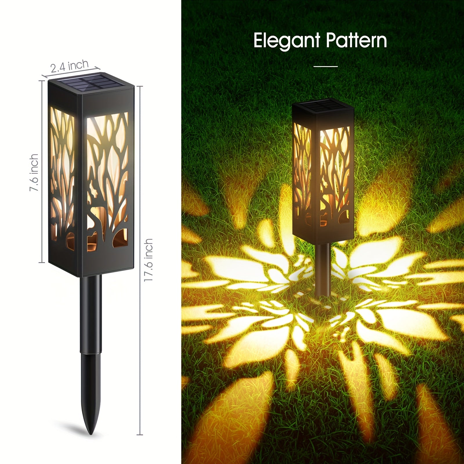 Solar Pathway Light Outdoor Light, 2/8/16-Pack Upgraded Outdoor Solar Light, Suitable for Outdoor Use, IPX5 Waterproof Solar Garden Light, Suitable for Courtyard Path Walkway Decorative Landscape Lighting