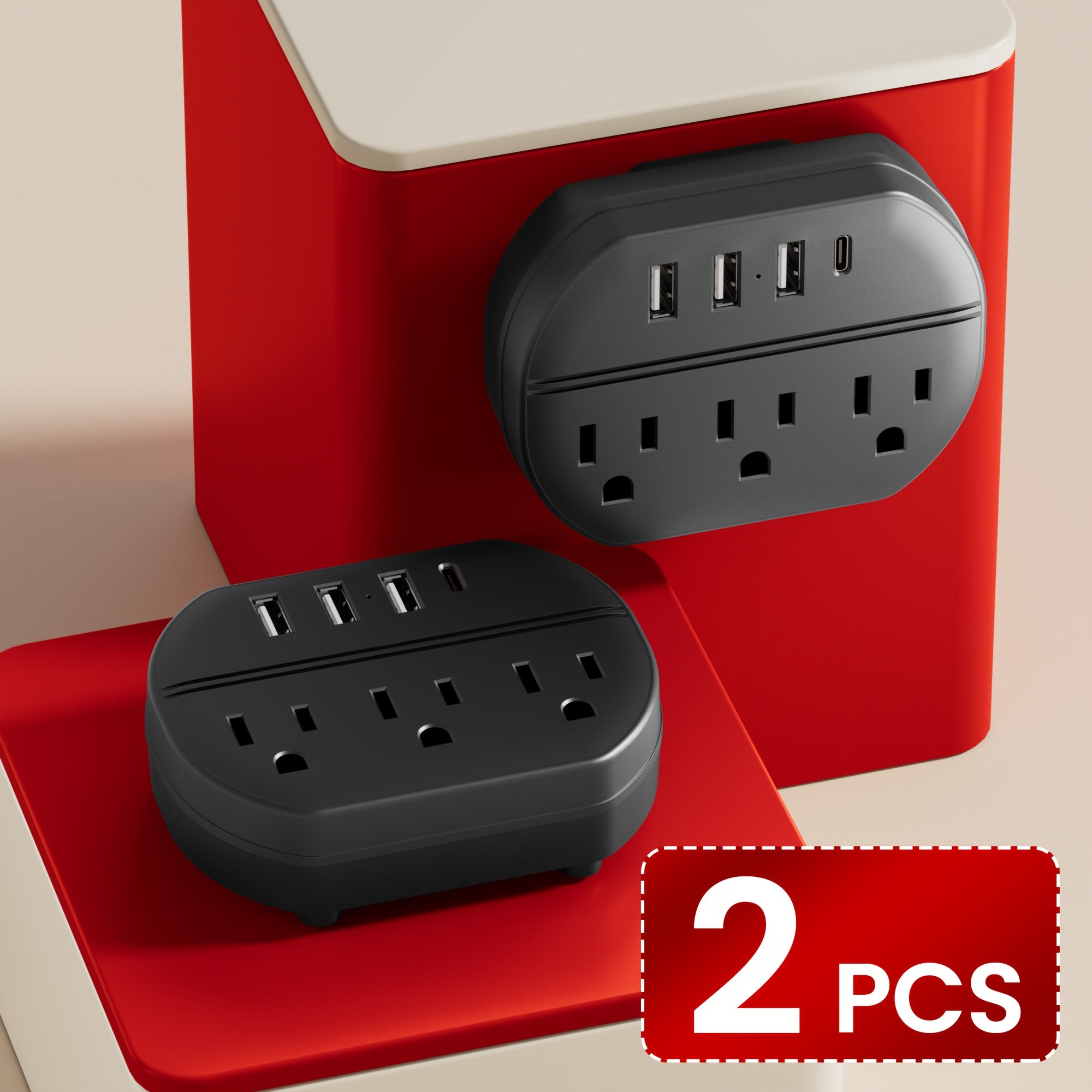 This Is a 7-In-1 Power Strip Featuring a USB Port, Three USB-A Ports, One USB-C Port, And Three AC Socket Outlets. It'S a Wall Socket That Is Portable And Ideal for Home, Office, And Travel Use. Available in White And Black