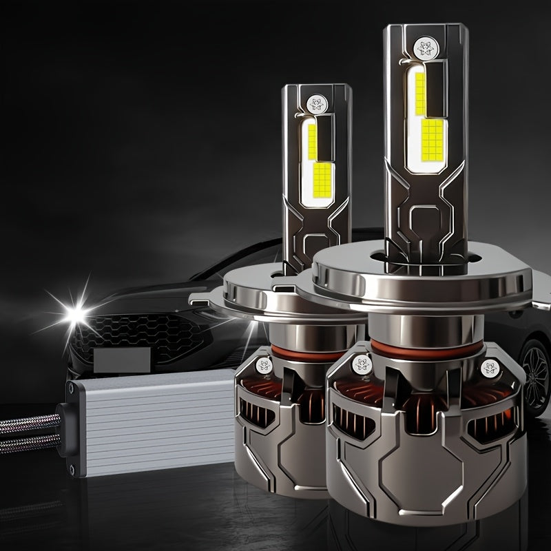 2-Pack Canbus LED Car Bulbs | Compatible with H1 H4 H7 9005/HB3 9006/HB4 H11 Headlights, 55800LM Brightness, High-Intensity 9570 CSP Chips, 300W+ White Light, Suitable for High Beam, Low Beam, Fog Light