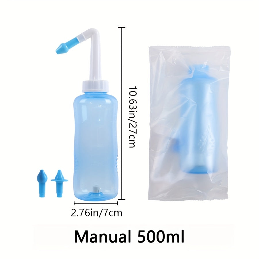 1pcs 手动的鼻部冲洗器 鼻腔清洗 清洁工具 洗鼻瓶子 10.14/16.91oz