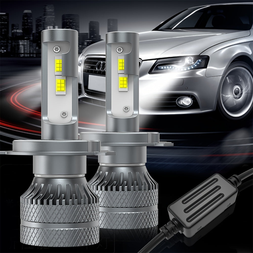 2-Pack H11 LED Headlight Bulbs H7 Car LED Bulbs, H4 60000LM, H1 Plug-and-Play, 6500K H8, H9 Car LED Lights, 12V 9003, HB2, H18, Auto Fog Light - D144, No Battery Included