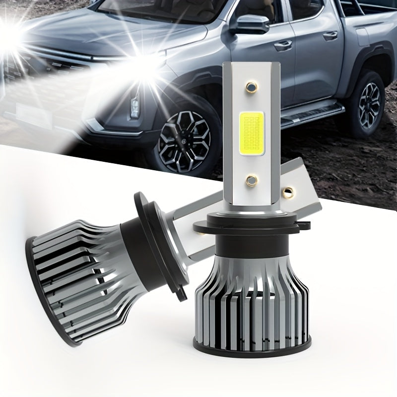 2-Pack 50000 Lumens H4 H7 H11 9005 HB3 9006 HB4 9004 9007 H13 High Power LED Car Bulbs 6500K 12V Car Light