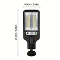 Wall-Mounted Outdoor Security Lighting - 1pc Smart Solar Pathway Light with 3 Light Modes, Motion Sensor & Remote Control - for Garden, Yard, Pathways, Solar Outdoor Security Camera, Durable Lighting System