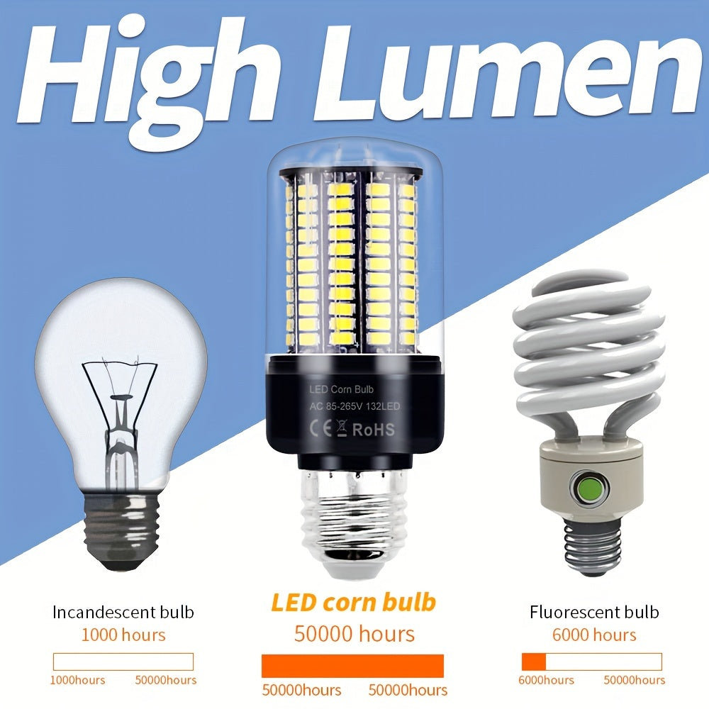 LED corn bulb E14 small screw base spotlight AC85-265V ceiling chandelier built-in bulb E27/E26 universal indoor bright eye-protection flicker-free candle light B22 home use 220V bedroom living room office study downlight 110V bathroom