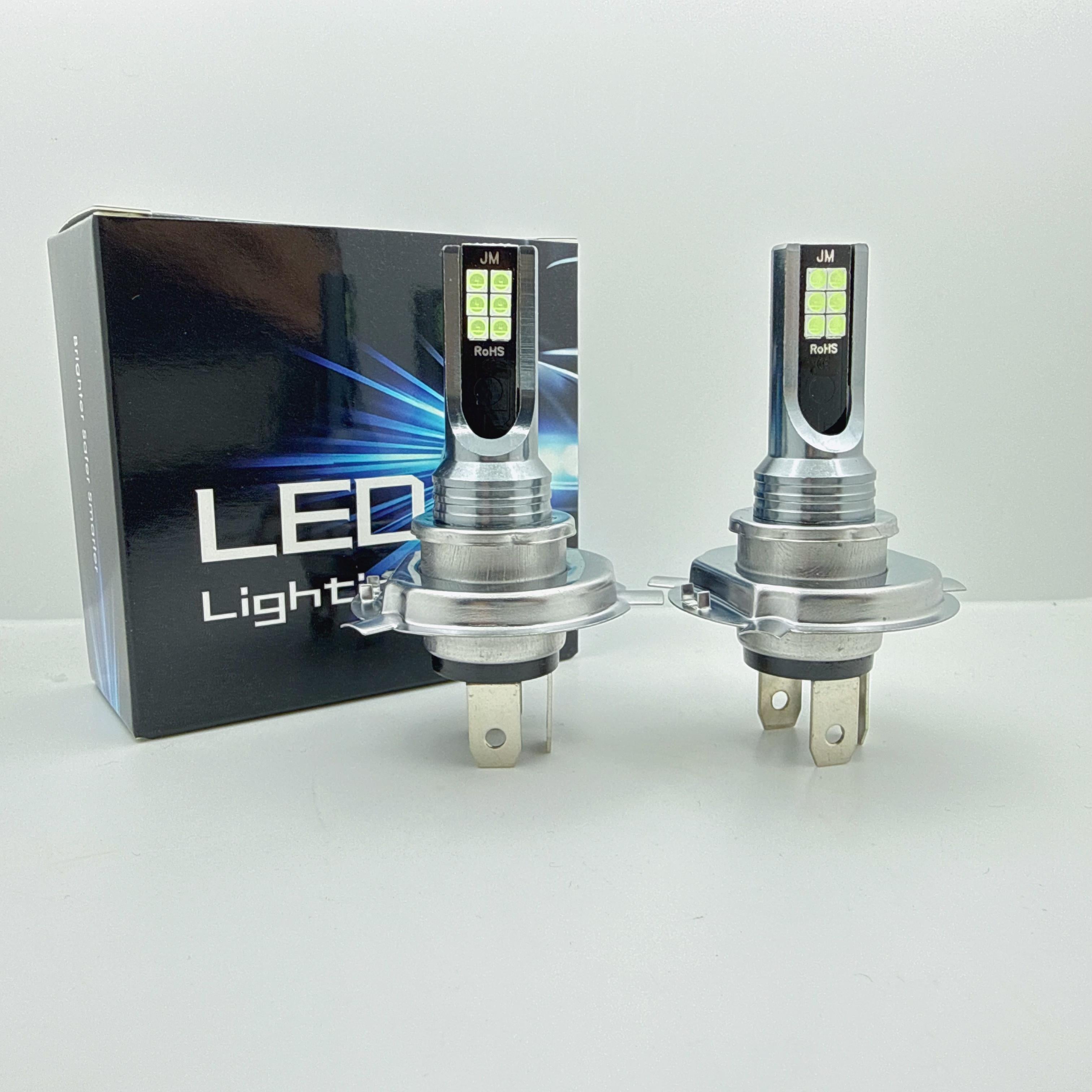 2PCS H4 9003 LED Headlight Bulbs Car and Truck Parts High/Low Dual Beam Kit 8000K Blue