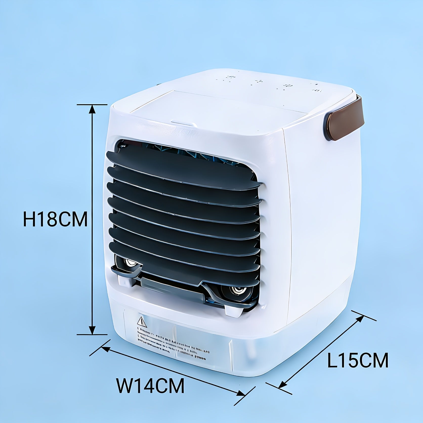 Portable Mini Desktop Mist Air Cooler, 7 Color Night Light Rechargeable Small Cooling Fan, 4 Speed 16.91oz Water Tank Quiet Desktop Fan, Type-C Charging for Home Office Bedroom