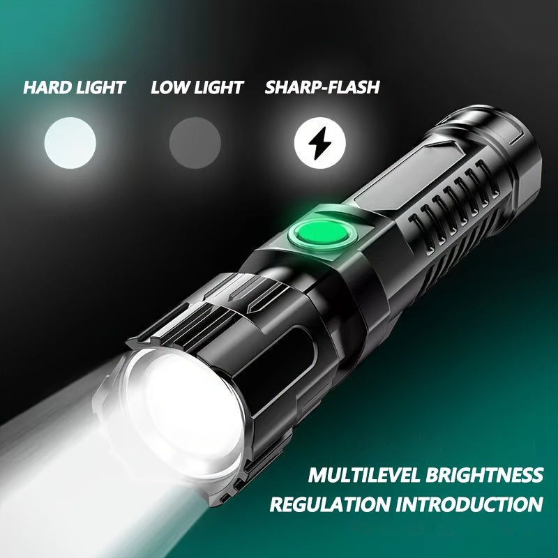 1PC Outdoor Flashlight IP65 Waterproof Portable Camping Light for Home Adventure Daily Use
