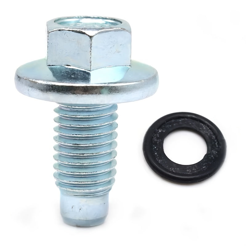10pc Engine Oil Drain Plug Drain Screw Bolt Set Transmission Fluid Change Kit, Oil Drain Plug Bolt for Chevrolet Oil Pan, Fits Buick Allure LaCrosse, Cadillac ATS CTS, OEM 11562588 88891787
