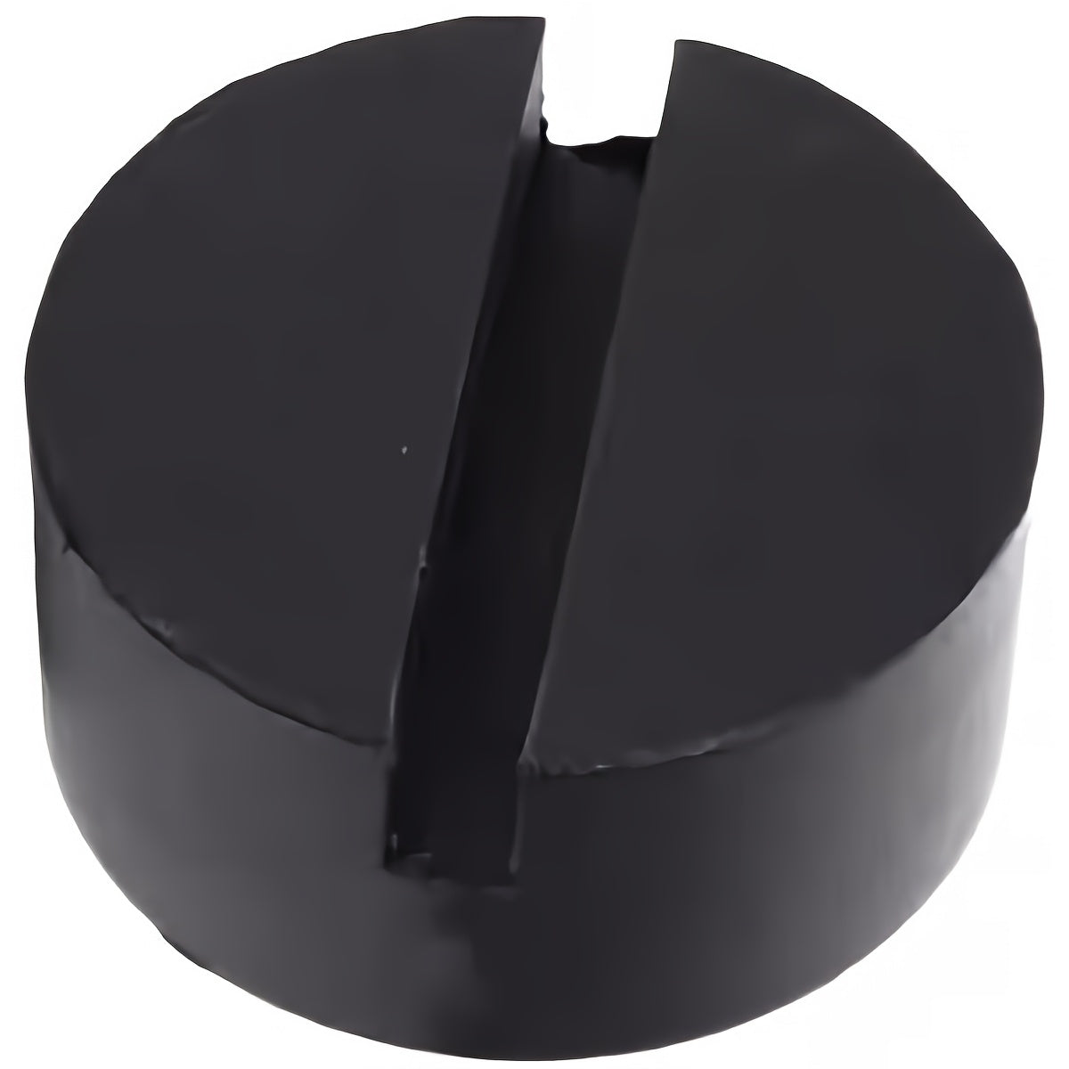 Universal Black Vulcanized Rubber Jack Pad (Single Piece) – Designed for Automotive Hydraulic Use, Provides Shock Absorption Protection for Vehicle Lifts, Jacks, and Floor Jacks