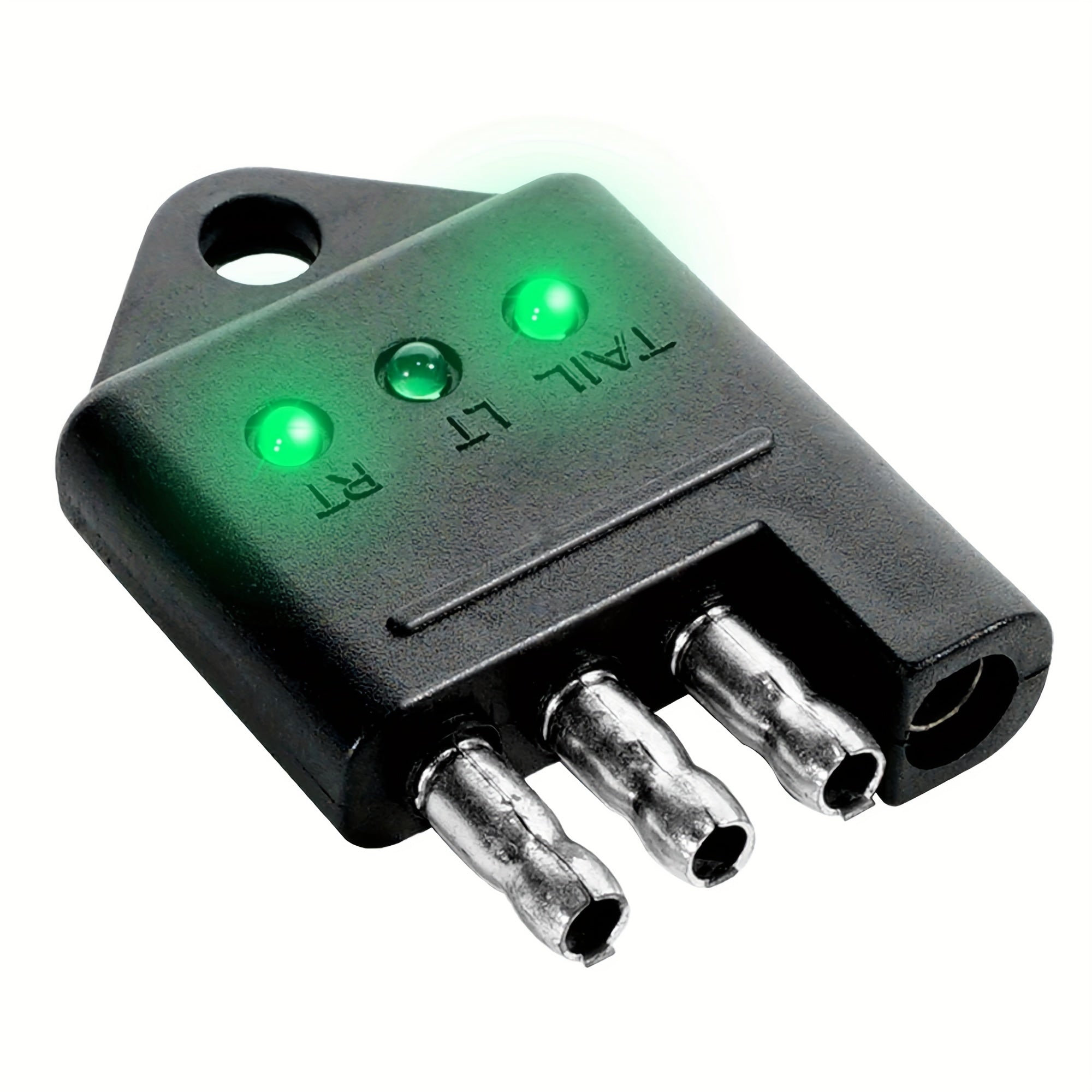 4-Way Trailer Tester Connector – Trailer Wiring Tester, 4-Pin Trailer Light Circuit Tester, Auto Accessory