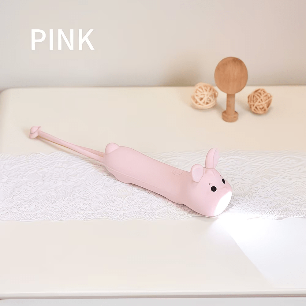 Cute Animal Shaped Flashlight Soft Touch Portable Night Light Ideal Bedside Lamp Gift for Camping Emergency Home Use