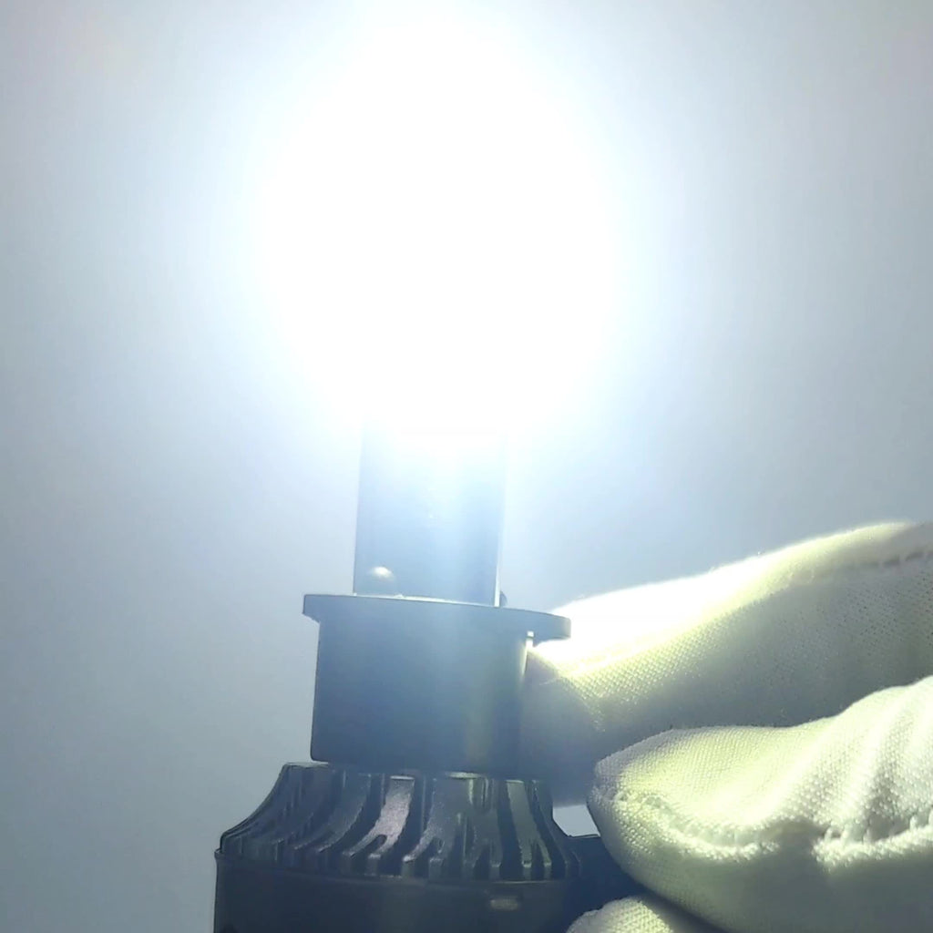 2Pcs H11 H4 H7 H1 Super Bright Car LED Headlight Bulbs Canbus LED Car Headlights 30000LM Mini Car LED Light Extra Large LED Chips Ultra Durable