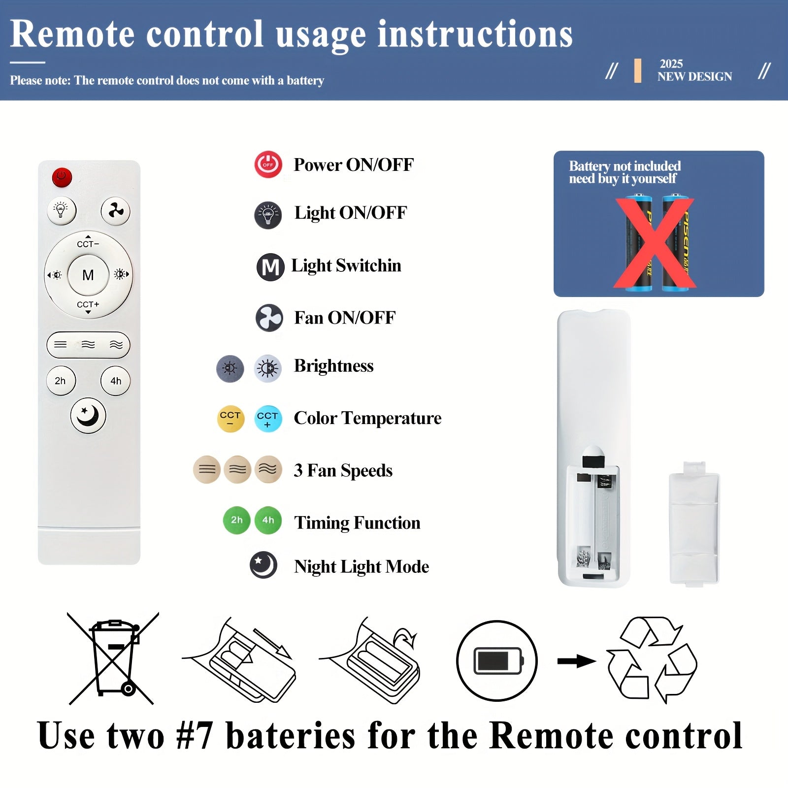 13" Smart Modern Ceiling Fan with Light and Remote, E26/E27 Base Easy Install Socket Fan Light, 3-Speed Adjustable, 3000-6500K Dimmable LED, for Bedroom, Kitchen, Living Room, Storage Room