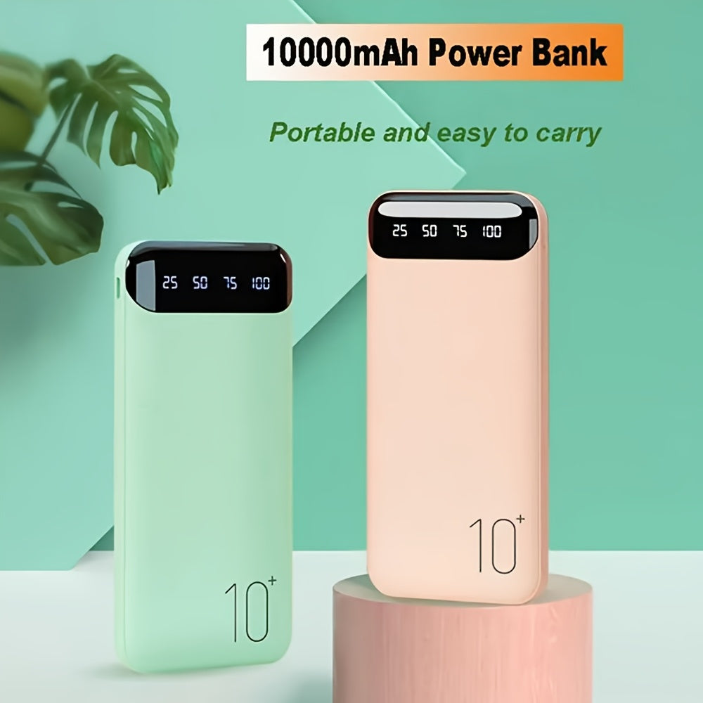 JONKUU 10000mAh Portable Charger with 22.5W PD & QC 4.0 Fast Charging, 3 Outputs + 2 Inputs, USB-C Input/Output, Compact Lightweight External Battery Pack for iPhone, Android Tablet, Phone, Multidevice Charging, Sleek Design, Sturdy Construction, Smartpho