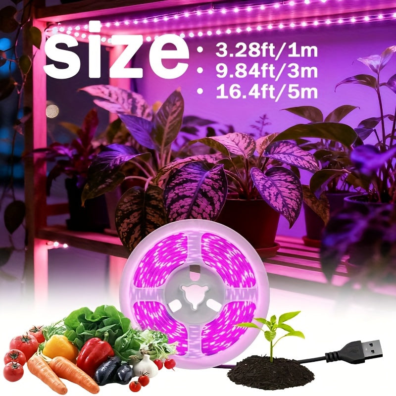 植物生长灯带，光带的增长填充，全光谱植物光带，拟太阳光的全光谱，可切割室内植物生长带，种子和花卉的有效生长