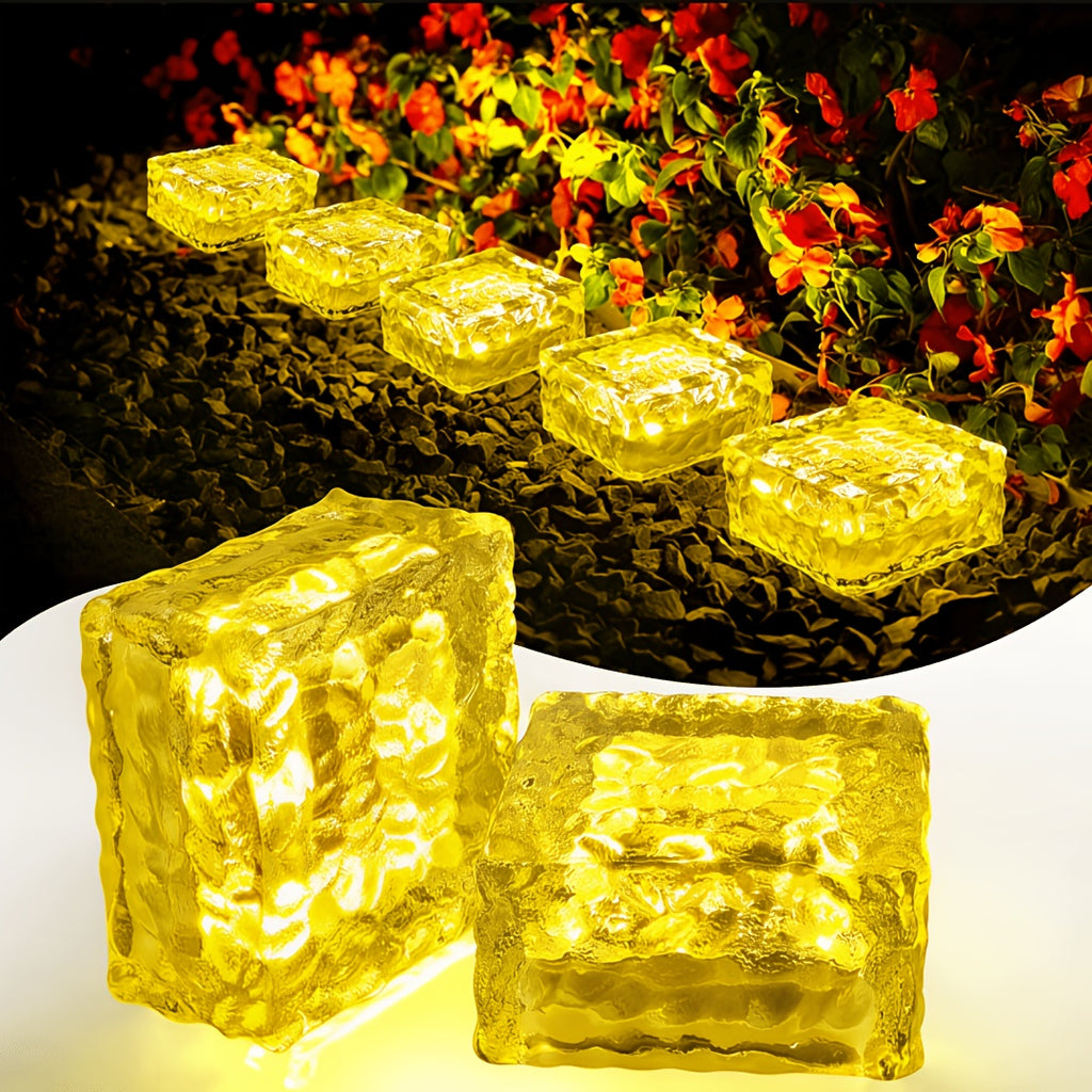 3-Piece Outdoor Solar Step Light, Protection Rating IPX4, Suitable for Balcony, Lawn, Garden, Courtyard and Corridor Decoration; Ideal Choice for Independence Day, Camping, Graduation Season, Wedding and Holiday Decoration