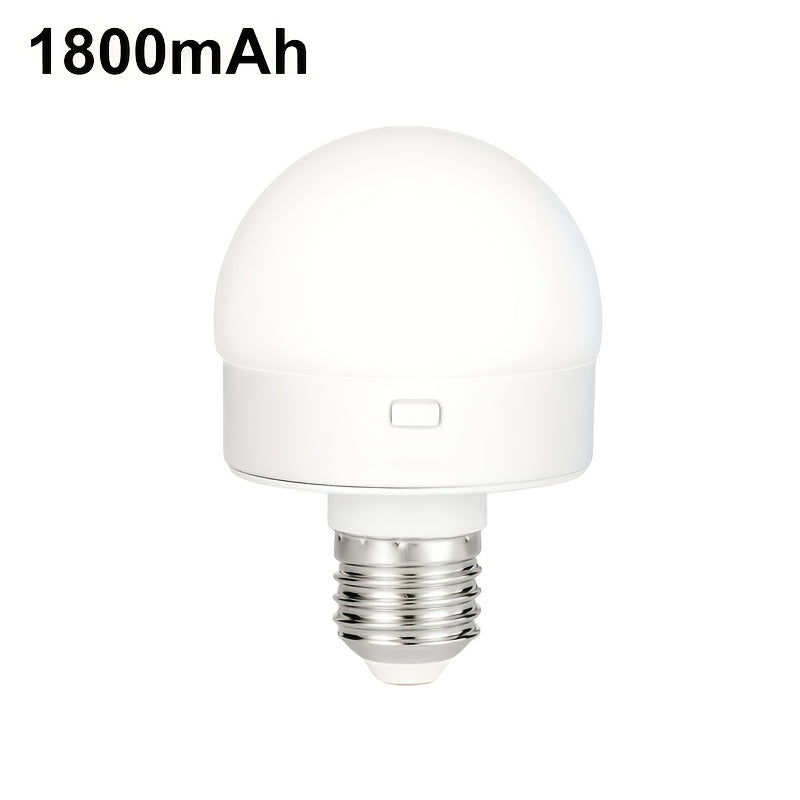 Rechargeable smart LED bulb, E26/E27 base bulb, with remote control for adjustable color temperature and brightness LED light, USB rechargeable bulb, suitable for living room, bedroom, chandelier, floor lamp