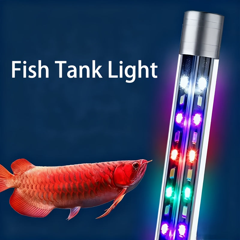 1 LED aquarium light, 7.09-inch to 22.83-inch ambiance fish tank light tube, USB aquarium light – adjustable brightness, multiple lighting modes – suitable for freshwater/saltwater aquarium decoration and lighting, aquatic plant landscape