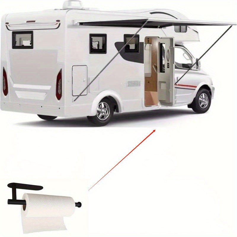 Self-Adhesive No-Drill Paper Towel Holder – Multifunctional for RV & Bathroom! Doubles as a Towel Rack, Holds Rolls & Wrapping Paper. Perfect for Home Kitchen & Bathroom – No Damage, Easy Organizing!