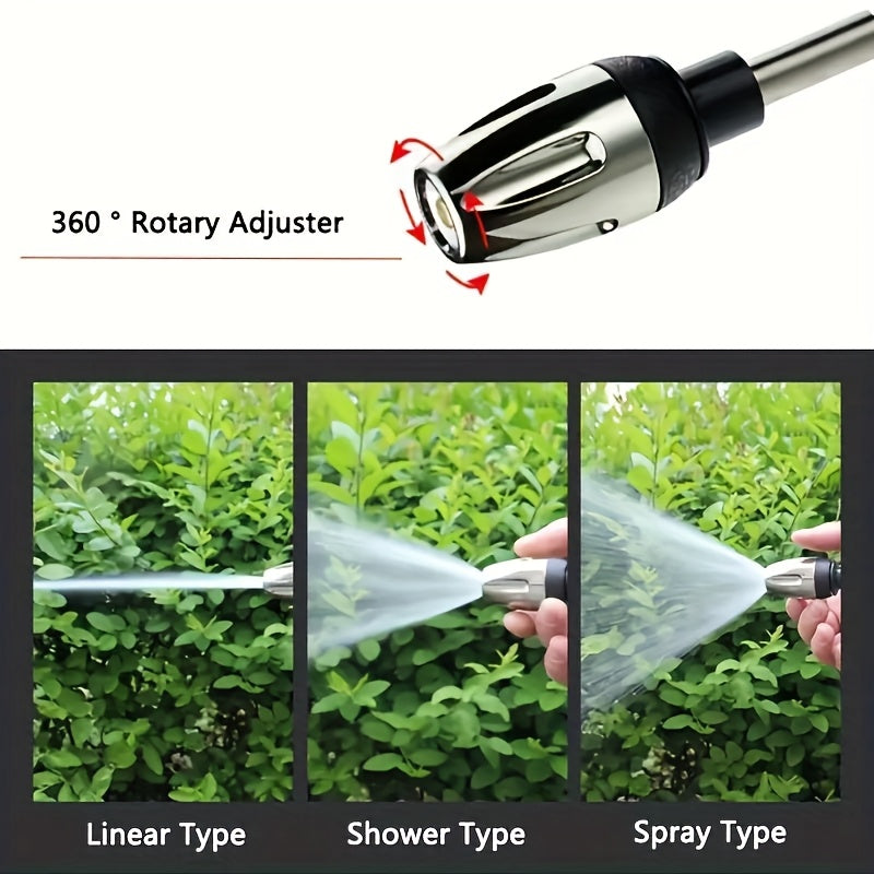 High-Pressure Car Wash Gun – For RV Exterior, Auto Detailing & Garden Hose Nozzle – Adjustable Spray Modes, Rust-Proof Design – Heavy-Duty Construction for Home & Commercial Use. Christmas & Halloween Gift