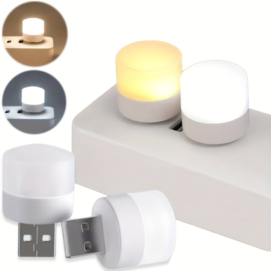 USB night light, compact LED bulb, portable mini lighting, ambient lighting, decorative light, mini USB light suitable for car, bedroom, bathroom, hallway