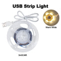 USB LED燈條，冷白光和暖白光 - 長度可選，簡易安裝，打造舒適臥室、充滿活力的客廳、現代廚房和創新辦公室