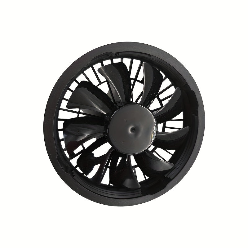 Fan Clothes Use 9-Blade Fan, High Airflow Brushless Motor, 5V USB Port Working Clothes Cooling Fan, 1 Pair