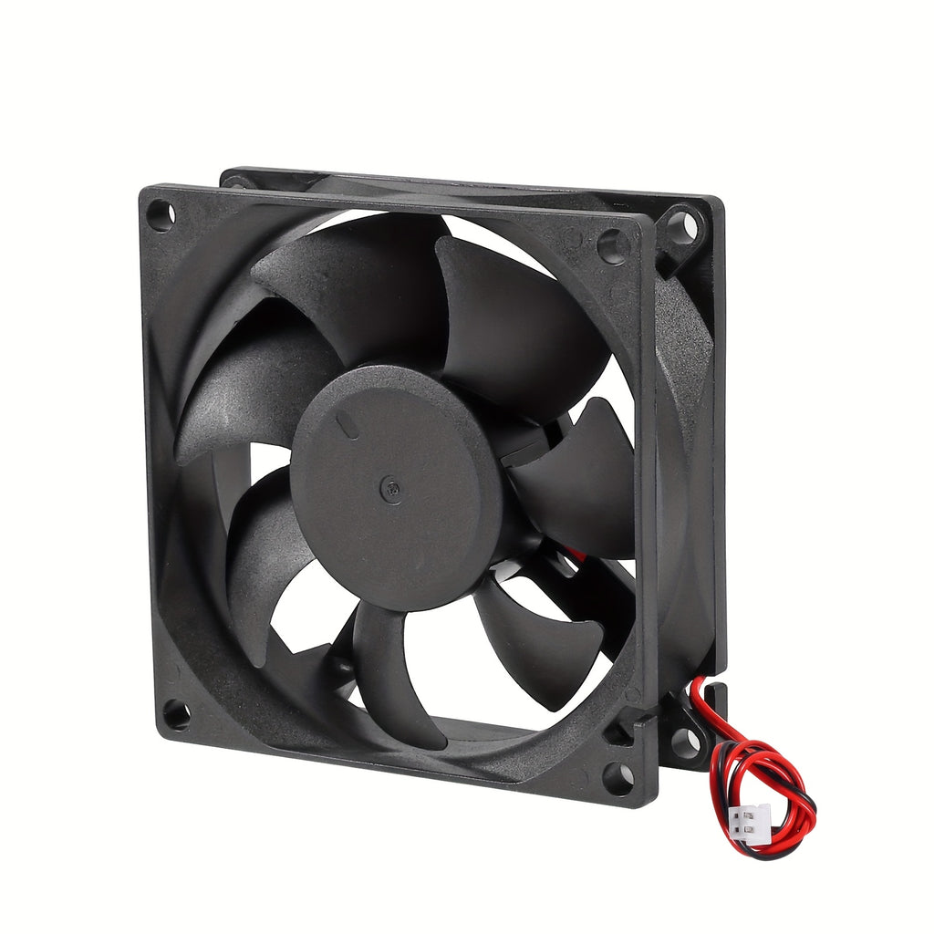 80x80x25mm DC 5V 12V 24V Brushless Cooling Fan, 2-Pin High Performance Ultra Quiet 8025 Fan for PC Case and Amplifier