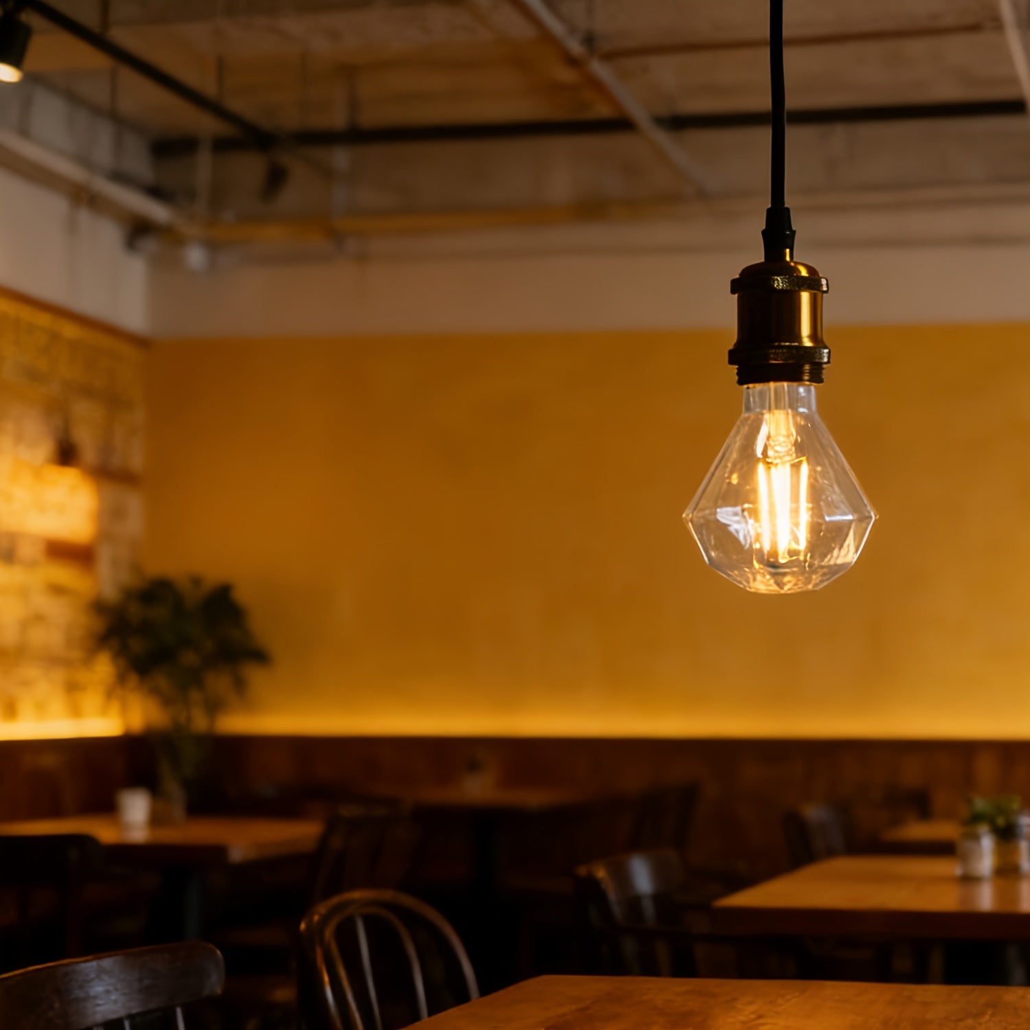 Diamond lighting bulb 120V 4W 2700K Edison bulb vintage LED bulb 4W non-dimmable special decorative bulb
