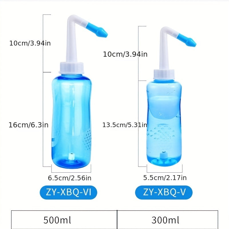 1pcs 手动的鼻部冲洗器 鼻腔清洗 清洁工具 洗鼻瓶子 10.14/16.91oz