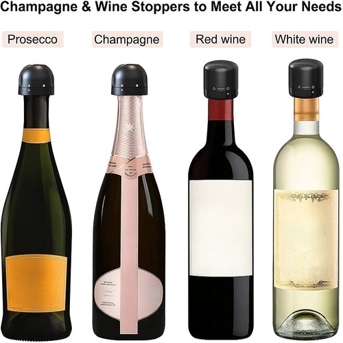 10/2/1 Pack New Vacuum Wine Stopper - Reusable Champagne Stopper, Red Wine Airtight Lid Set, Leak-Proof Freshness Keeper, Wine Preservation Tool