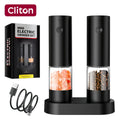 Electric Salt and Pepper Grinder, Automatic Battery-Operated Pepper Mill, Adjustable Coarseness, Easy Refill, Upgraded Large Capacity with LED Light, One-handed Operation, Perfect for Kitchen, Dining Table and Gifting