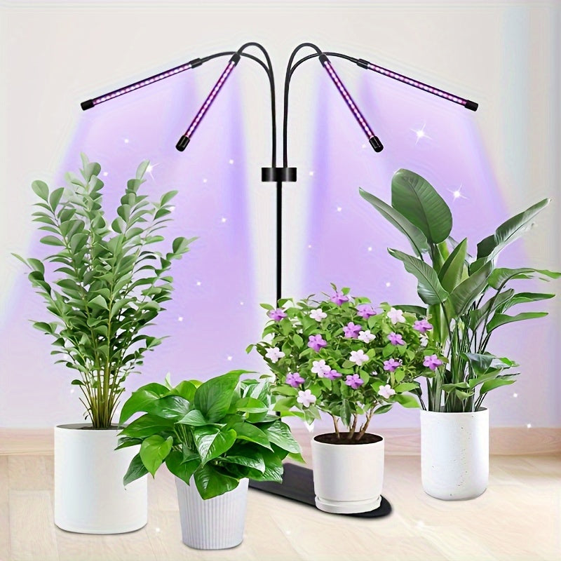 Jirbeey 80 LEDs Indoor Plant Grow Light, Full Spectrum Plant Light for Indoor Plants, 3 Modes, 3/9/12H Timer, 20%-100% Brightness Dimmable Indoor Plant Growing Lamp
