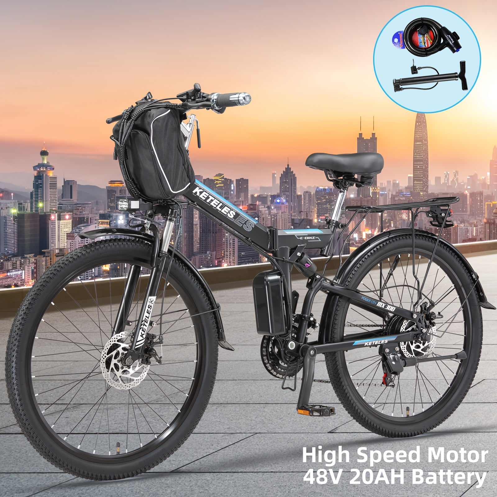 KETELES MX300 48V20AH电动自行车