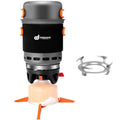 7-in-1 Energy-Saving Cookware Set | Lightweight Iron Camping Pot with Burner, Ideal for Hiking, Mountaineering, Fishing and Backpacking/