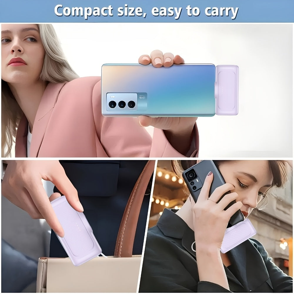 22.5W Fast Charging 5000/10000mAh Mini Portable Charger, USB-C Power Bank, Universal Compatibility, Dual Power Mode, Rechargeable Li-Polymer Battery, for iPhone 16/15 Series & Android Devices