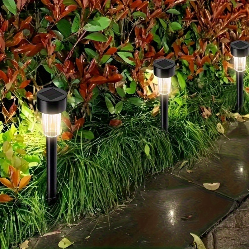 10/20-pack lawn lights solar ground插 lights, rust-proof small tube lights outdoor landscape lighting, multiple colors, suitable for courtyards, gardens, patios, beautiful lighting, easy to install.