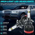 2-Pack Car LED Headlights H1 H3 H4 H7 H11 9005 Auto Light High/Low Beam LED Car Headlights, Plug-and-Play, Integrated High/Low Beam, Brightness Enhanced, CANBUS Compatible, No Battery Included