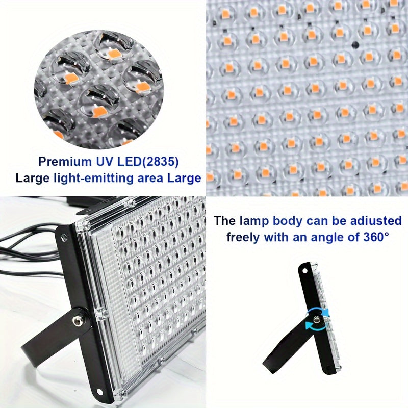 144 LED Full Spectrum Plant Grow Light, USB Powered with On/Off Switch, Ideal for Indoor & Outdoor Use, Perfect for Greenhouse, Vegetables, Succulents and Lawn Care