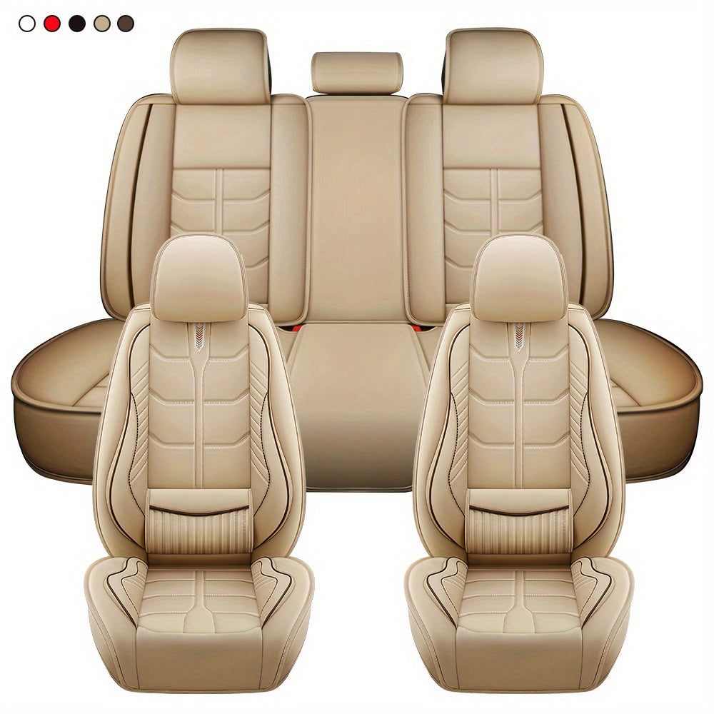 Full Coverage Car Seat Covers, Seat Covers for Sedan, SUV, Pickup Truck, Auto Seat Covers, Car Seat Cushions, 5-Seat Multi-Color Options Seat Covers