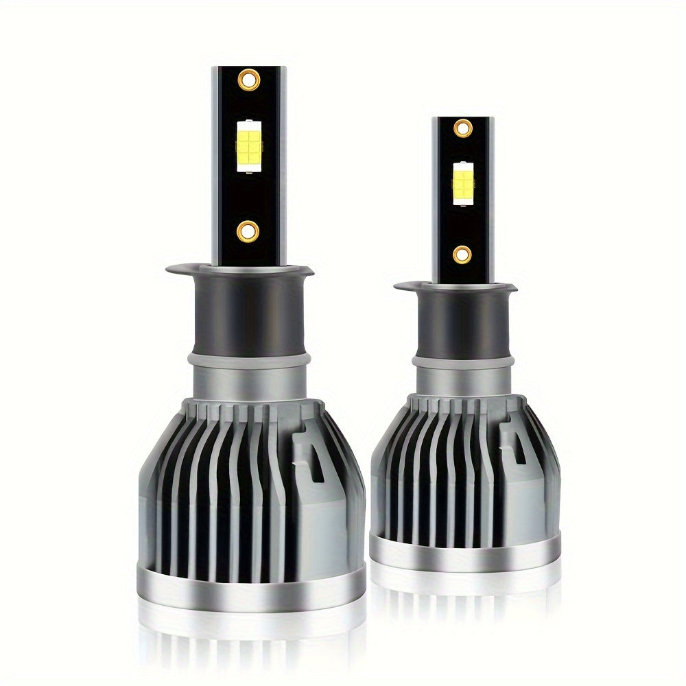 Set of 2 LED Car Headlights, Compatible with H4, H1, H3, H7, H11, 9005, 9006, 9012, H13, 9007 and 9004, 6000K White Light, 35000 Lumens, 500% Brightness Increase, New CSP Chip Design, High/Low Beam Function