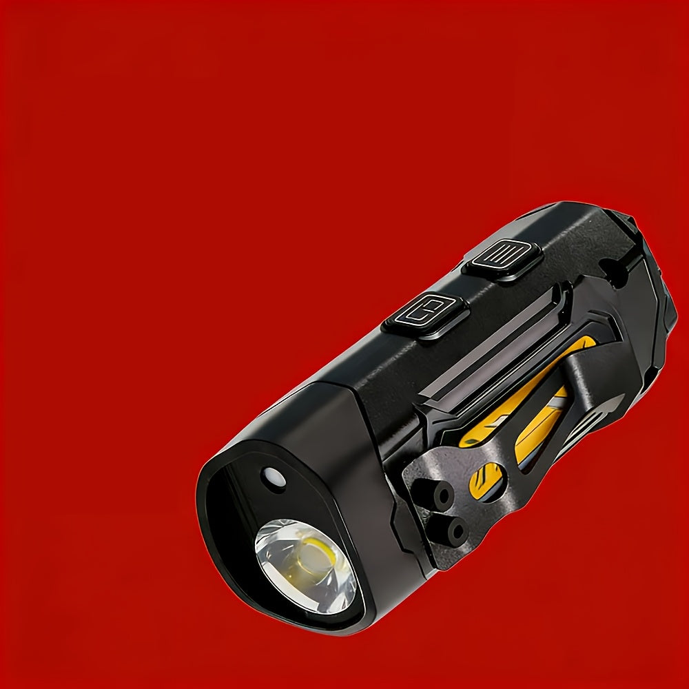 Multifunctional Rechargeable Flashlight, High Brightness & Telescopic Zoom, Ultra Long Battery Life Outdoor Flashlight, Work Light & Repair Light, Suitable for Home, Camping, Maintenance and Emergency