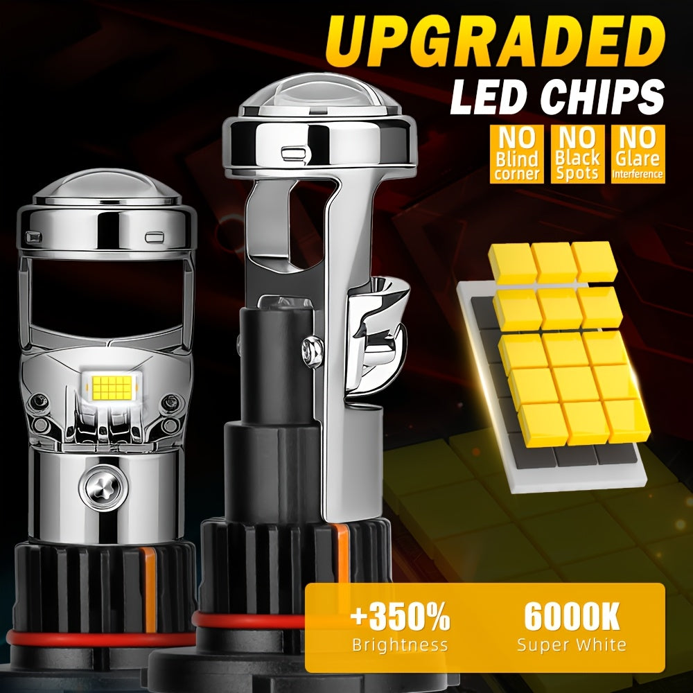 2026 Newest Car H4 H7 LED Headlight Bulbs 9005/HB3 H11 High/Low Beam Dual-Use CSP Chip Bulbs 160W High Power 6000K Bright White Light High Stability Long Life for Motor Vehicles 2-Pack