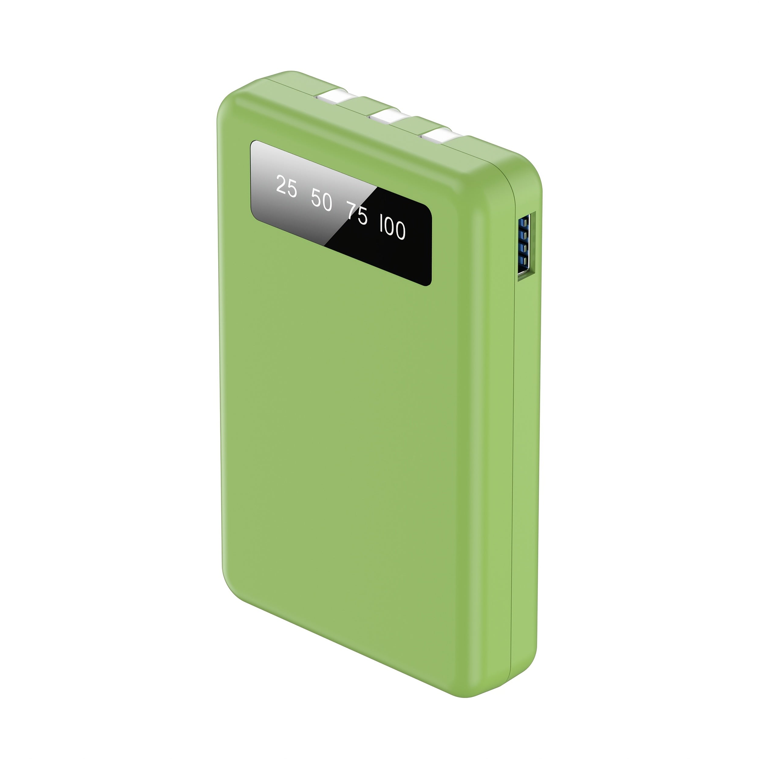 Portable Power Bank, Lightweight And Compact, 5000mAh/10000mAh, Mini Version with Built-in Cable, Can Charge 4 Devices Simultaneously with Type-C Input, LED Indicator Showing Remaining Capacity, Easy to Carry, Compact Charger with Built-in USB-C