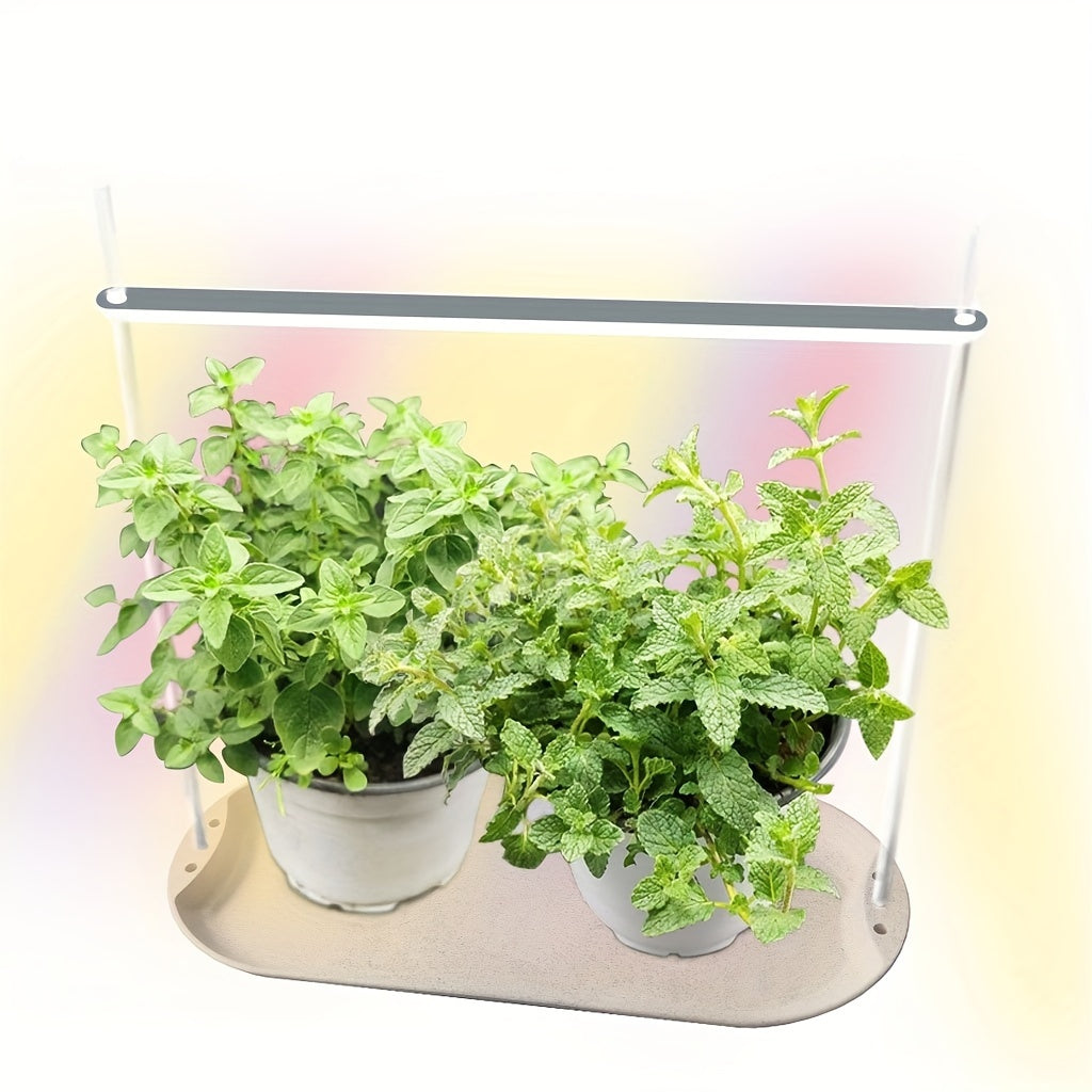 Timing LED Plant Grow Light, Single/Double/Triple Head with Tray, Indoor Succulent Grow Lamp for Color Enhancement, USB Powered Easy Install Plant Supplement Light