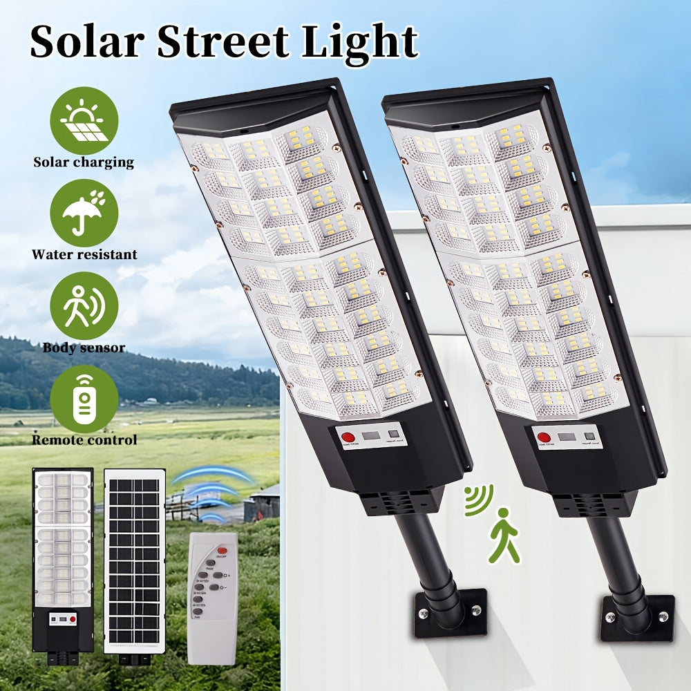1/2 Pack Zero Electricity Cost Powerful Super Bright Solar PIR Motion Sensor LED Outdoor Street Light IP65 Wide Angle Courtyard Villa Garage Lighting Light