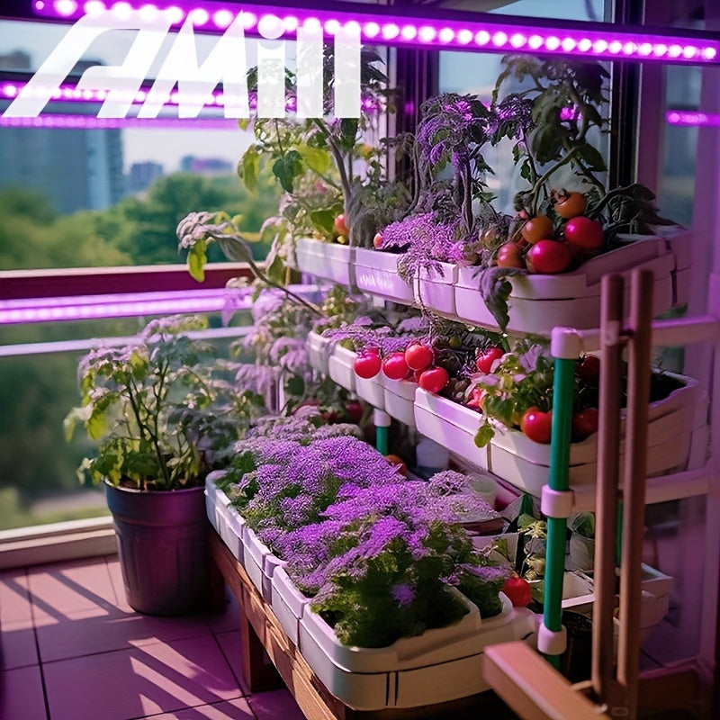 118.11 Inch LED Plant Light Strip, USB 5V 2835 Full Spectrum Grow Light Strip, Supplemental Light for Vegetables, Flowers and Succulents, Boost Plant Photosynthesis, Easy to Install and Operate