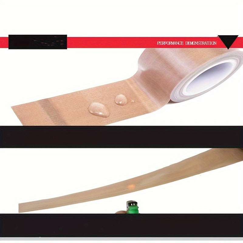 通用特氟龙 PTFE 玻璃纤维粘合剂厚度 0.127mm 温度 -73° 至 300° ，耐热封口机胶带（H.60mm L.10mt）