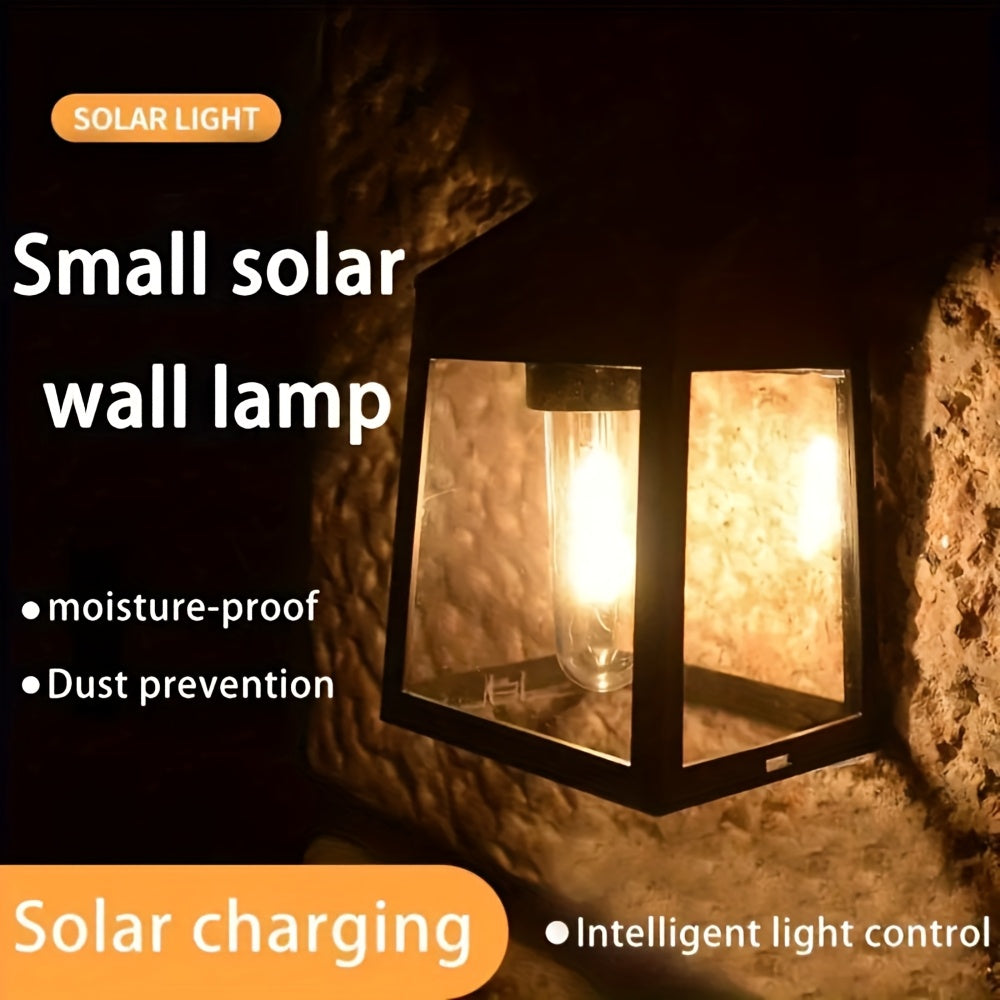 2/4 Pack Solar Exterior Wall Light with Motion Sensor, Solar Courtyard Light, Outdoor Wall Light, Light Control Solar Light, Perfect for Courtyard, Outdoor, Porch, Driveway, Deck, Party & Holiday Decorative Lighting