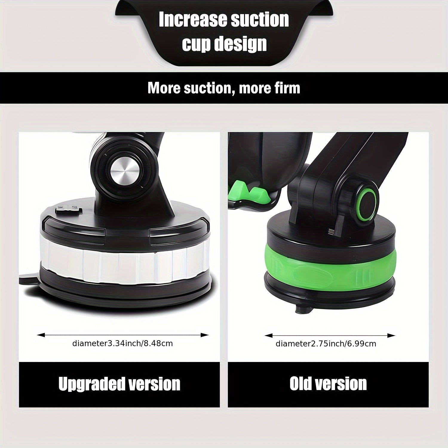 Flexible Arm, Easy Navigation & Hands-Free Phone Operation - Universal Car Phone Holder - Sturdy Suction Cup Base, Fits Dashboard